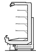 Multi-Deck Case CAD drawing